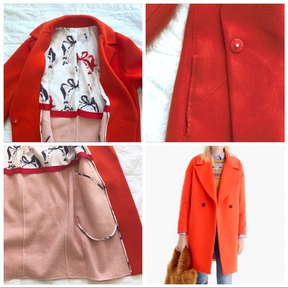 SOLD @ M Wool Blend Blazer Jacket / Cocoon Coat - Picture 6 of 8